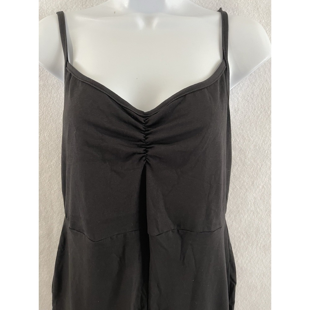 Pretty Little Thing Plus Black Cotton Ruched Bust Jumpsuit US 12 - Picture 4 of 4